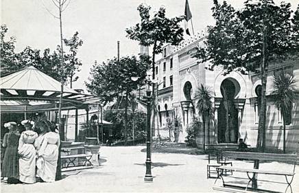 Castellammare di Stabia. Interno dello Stabilimento delle acque intorno al 1900